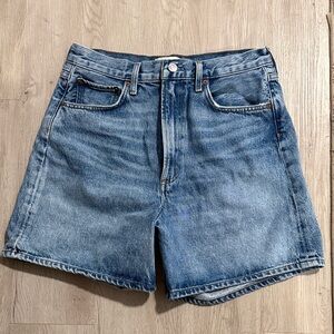 Agolde Stella High Waisted Denim Shorts